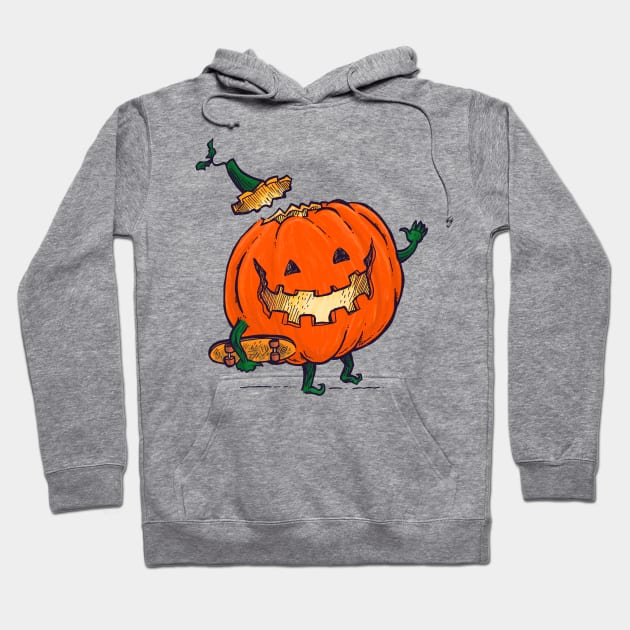 Skatedeck Pumpkin Hoodie by nickv47